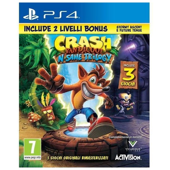 Crash Bandicoot N.Sane Trilogy + 2 Livelli Bonus PS4 PlayStation 4