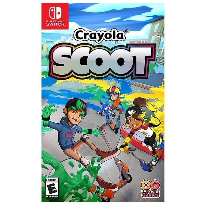 Bandai Namco 5060528031240 Crayola Scoot Gioco Nintendo Switch Sport Multiplayer fino a 4 giocatori PEGI 3