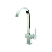 Crolla 1230CR Mix Stone Miscelatore Monocomando per Lavello Cucina Canna Alta con Flessibili e Filtro Aeratore colore Cromo
