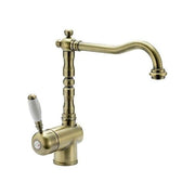 Crolla 2800VO Miscelatore Cucina Monocomando Rustico Bocca Girevole colore Vecchio Ottone