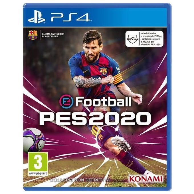 EFootball Pro Evolution Soccer PES 2020 PS4 PlayStation 4 - Day one: 10-09-19