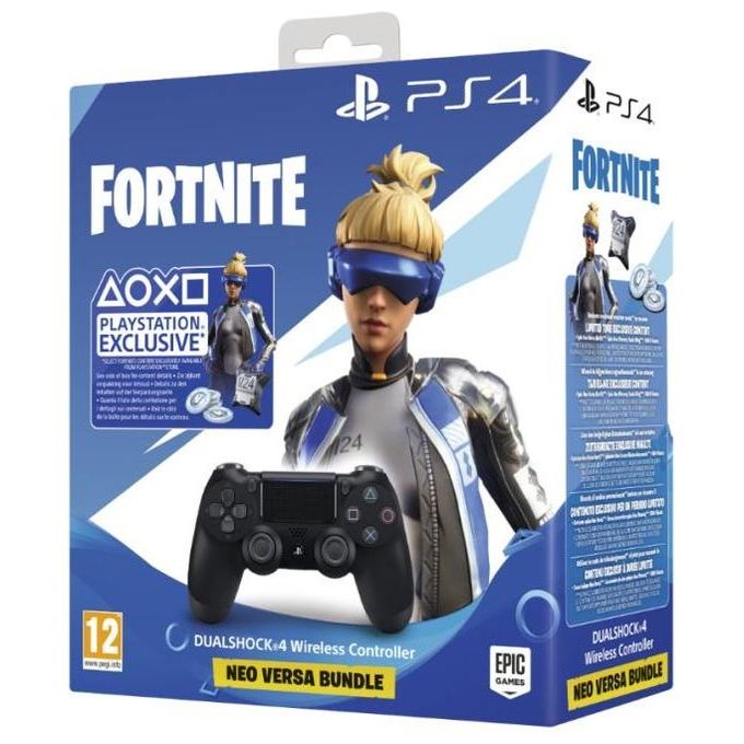 Sony Controller Dualshock 4 V2 Black PS4 Playstation 4 + Fortnite Voucher