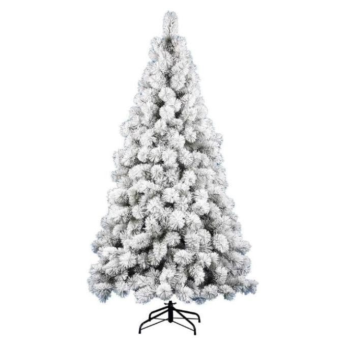 Amicasa 8009534004333 Saint Moritz Albero di Natale 180 cm 312 rami PVC colore Verde innevato