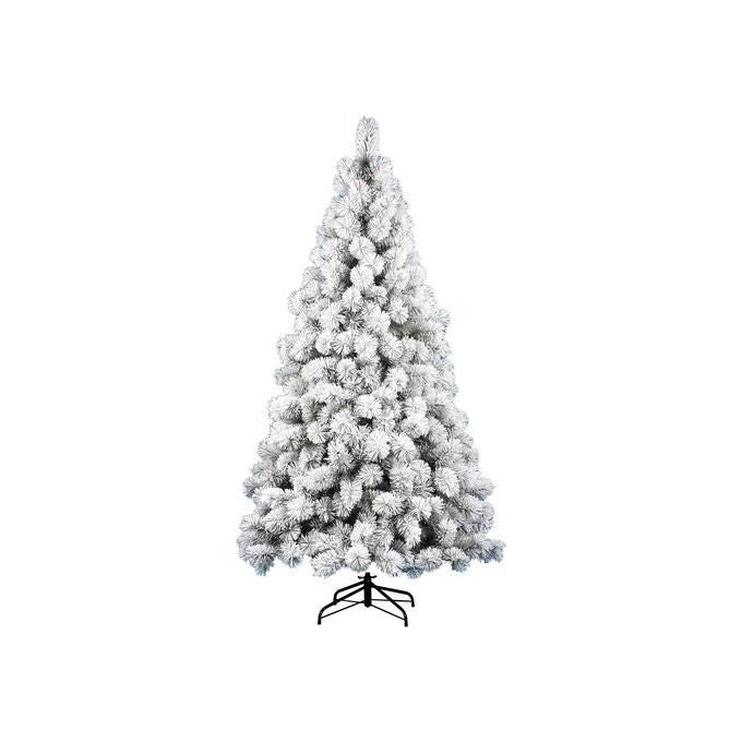 Amicasa SAINTMORITZ Albero di Natale 210 cm 468 rami Verde Innevato