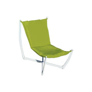 MOIA SDFP 39V Poltrona sospesa da giardino struttura in ferro verniciato seduta imbottita verde mela tessuto resistente a sole e pioggia dimensioni 70×90×85 cm facile da montare