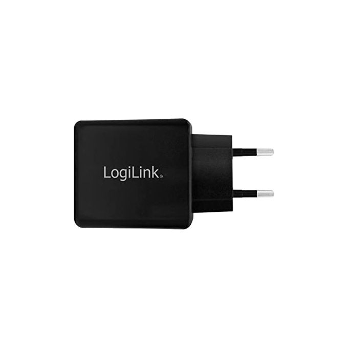 Logilink Caricabatterie con 2 porte Usb 12W Nero
