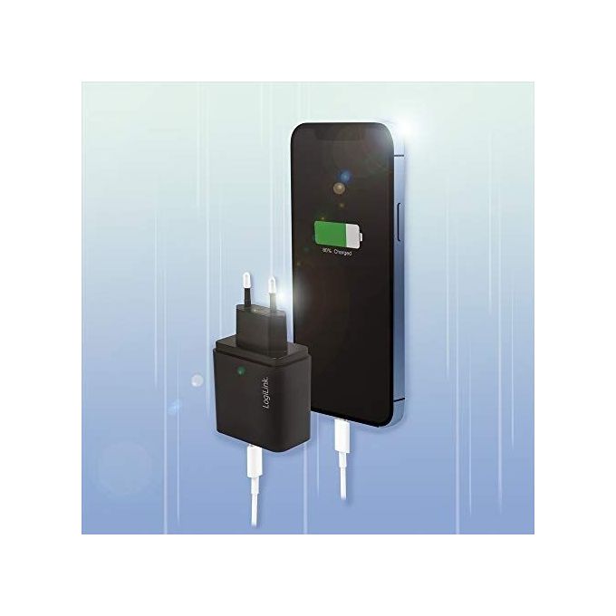 Logilink Caricabatterie con porta Usb-C 18W