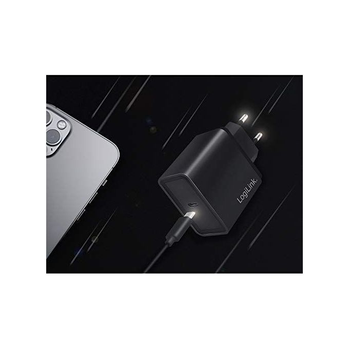 Logilink Caricabatterie con porta Usb-C 18W