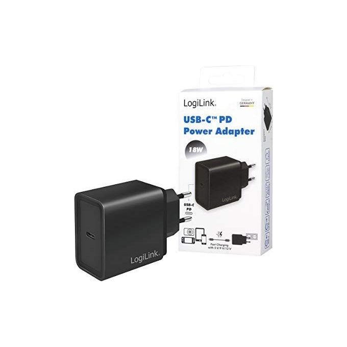 Logilink Caricabatterie con porta Usb-C 18W