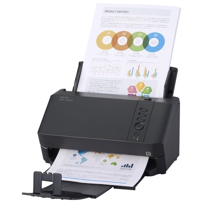 Ricoh SP-2240N Scanner A4 Workgroup Duplex ADF 40 ppm 600 dpi USB 3.2 Gigabit Ethernet