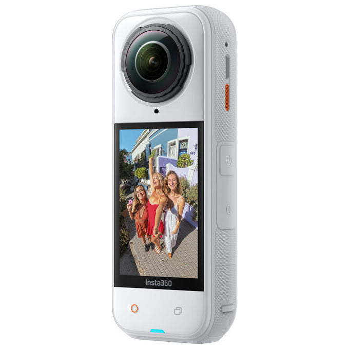 Insta360 IN-CINSAAHA-SW X5 Action Cam 360° 8K 72MP Sensori 1-1.3'' FlowState AI PureVideo Impermeabile 15m colore Bianco