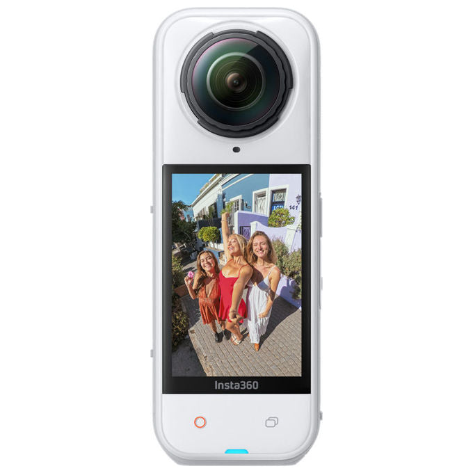 Insta360 IN-CINSAAHA-SW X5 Action Cam 360° 8K 72MP Sensori 1-1.3'' FlowState AI PureVideo Impermeabile 15m colore Bianco