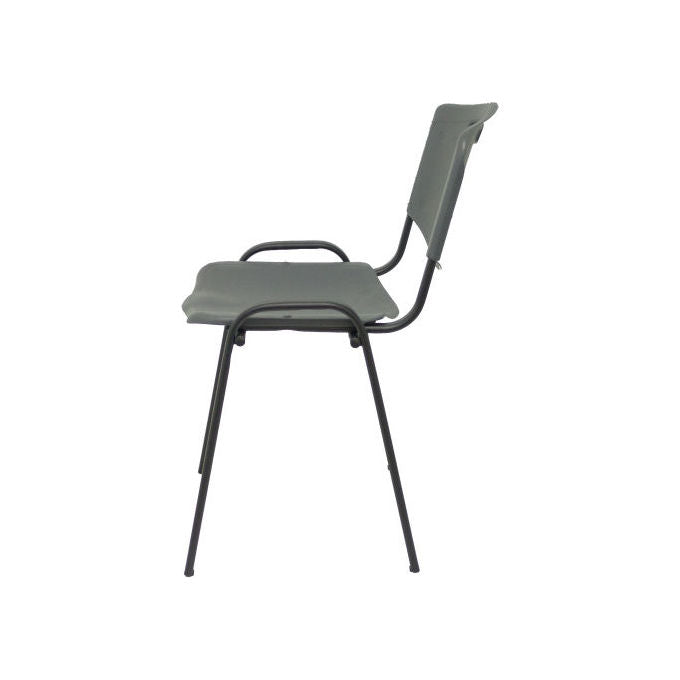 Piqueras y Crespo PACK226PTNI600 Robledo Confezione 2 Sedie Confidente Ergonomiche Impilabili Struttura Nera colore Grigio