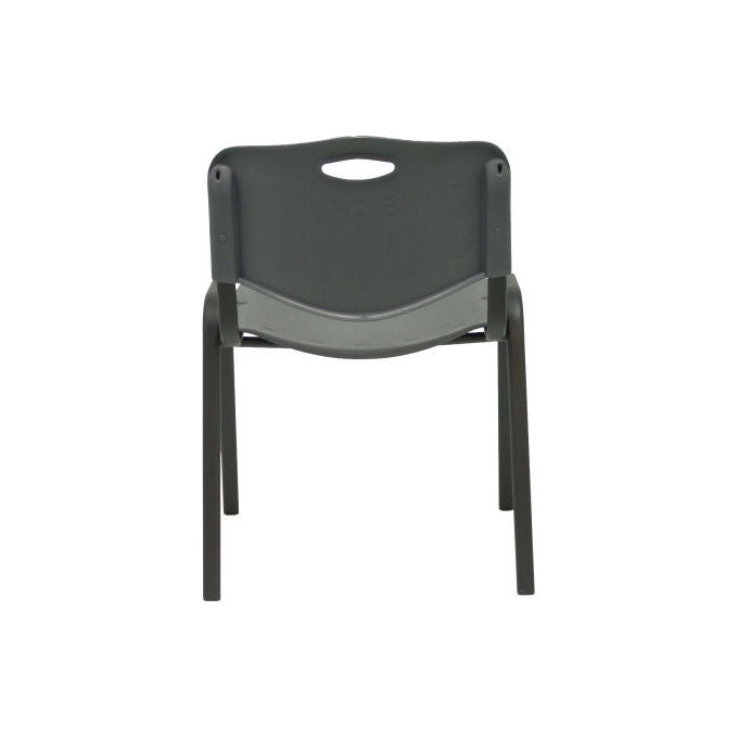 Piqueras y Crespo PACK226PTNI600 Robledo Confezione 2 Sedie Confidente Ergonomiche Impilabili Struttura Nera colore Grigio