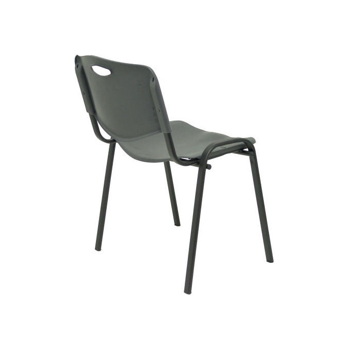 Piqueras y Crespo PACK226PTNI600 Robledo Confezione 2 Sedie Confidente Ergonomiche Impilabili Struttura Nera colore Grigio