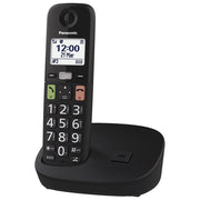 Panasonic KX-TGU110EXB Telefono Cordless DECT Tasti Grandi Display 1.8'' Vivavoce Compatibile Apparecchi Acustici colore Nero