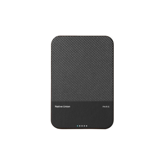 Native Union PB-5KMS-BLK-Q2 (Re)Classic Power Bank Magnetico Qi2 5000 mAh Ricarica Wireless 15W USB-C PD 20W colore Nero