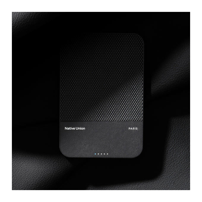 Native Union PB-5KMS-BLK-Q2 (Re)Classic Power Bank Magnetico Qi2 5000 mAh Ricarica Wireless 15W USB-C PD 20W colore Nero
