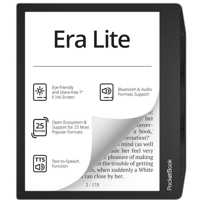 PocketBook PB710-9-WW Era Lite E-reader 7'' E-Ink 300 PPI 16 GB Wi-Fi Bluetooth IPX4 colore Stone Green