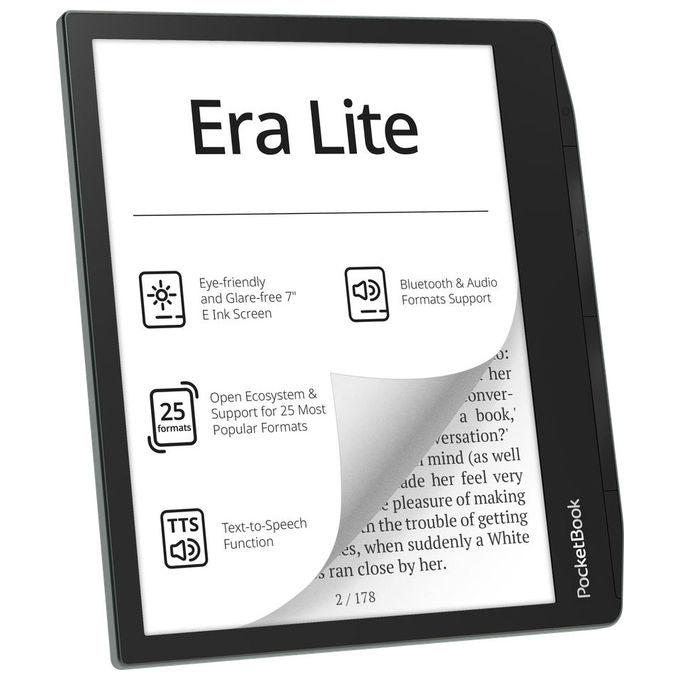 PocketBook PB710-9-WW Era Lite E-reader 7'' E-Ink 300 PPI 16 GB Wi-Fi Bluetooth IPX4 colore Stone Green