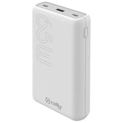 Celly PBPD65W20000WH Power Bank 20000 mAh 65W Power Delivery con 2 USB-C e 1 USB-A colore Bianco