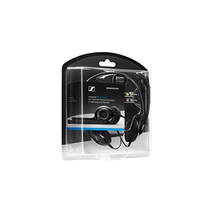 Sennheiser 504195 PC 3 Chat Cuffia con Microfono Stereo Cablata Cancellazione Rumore 2 Jack 3.5mm colore Nero