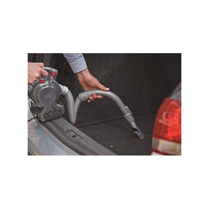 Black+Decker PD1200AV-XJ Dustbuster Flexi Aspirapolvere per Auto  0,56 L 12 V Tecnologia Ciclonica Grigio-Rosso