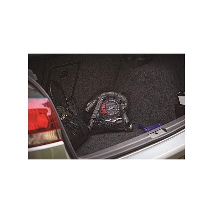 Black+Decker PD1200AV-XJ Dustbuster Flexi Aspirapolvere per Auto  0,56 L 12 V Tecnologia Ciclonica Grigio-Rosso