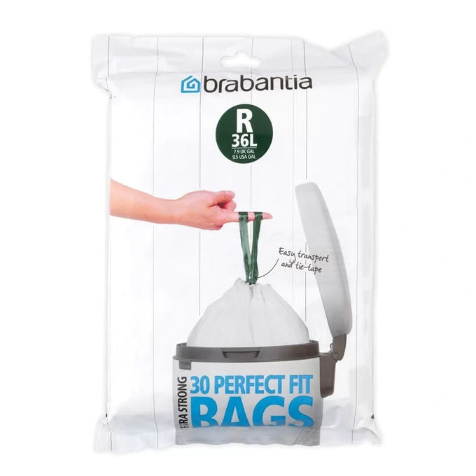 Brabantia PerfectFit Sacchetti Spazzatura Tipo R 36 Litri 30 Pezzi