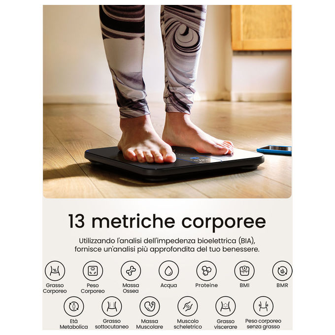 Renpho Elis Nova, Bilancia Pesapersone Smart con WiFi e Bluetooth