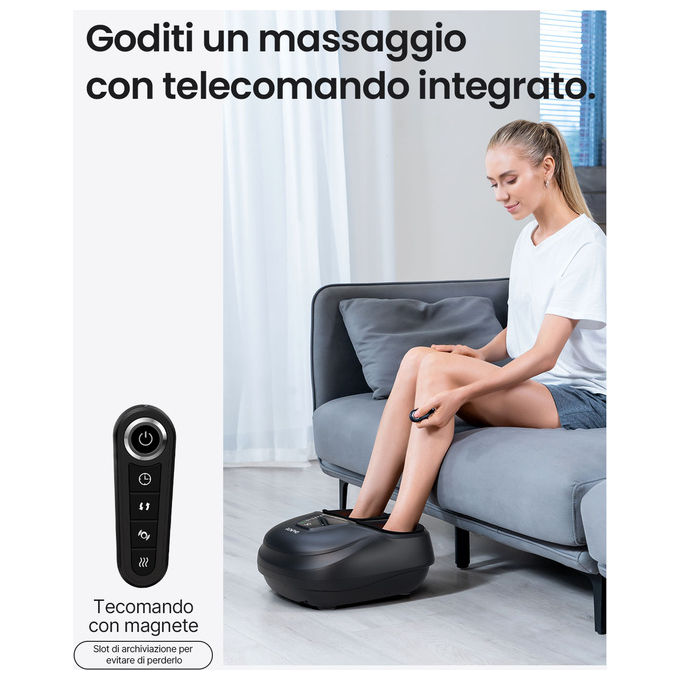 Renpho, Massaggiatore Shiatsu per Piedi con Digitopressione e Calore, Taglia EU 45