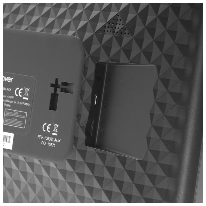Denver PFF-1063BLACK FRAMEO Cornice per Foto Digitale 10.1'' Touchscreen IPS 1920 x 1200 Pixel Wi-Fi Memoria Interna 16 GB MicroSD JPEG Supportato colore Nero