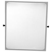 PONTE GIULIO F41JPS25 Paint Specchio Inclinabile per Disabili con Vetro di Sicurezza e Cornice in Acciaio Bianco latte colore Bianco latte