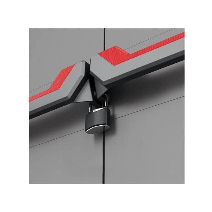 Keter 9722000 0615 Stilo Armadio Portascope Resina 3 Ripiani Regolabili Uso Esterno 68x39x173 cm colore Grigio