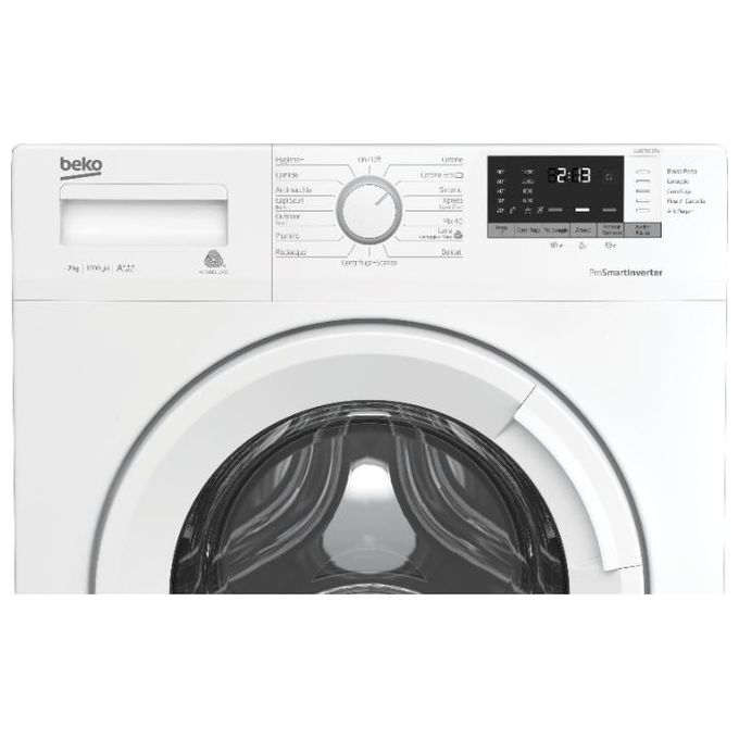 BEKO WUX71232WI-IT Lavatrice Carica Frontale StainExpert AntiCrease GentleCare OptiSense Classe energetica D (A+++-10%) Capacita' di carico 7 Kg Centrifuga 1200 giri Motore ProSmart Inverter