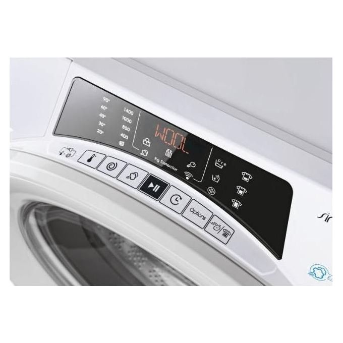 Candy RO14104DWME-1-S - Lavatrice a carica frontale 10 kg, 1400 rpm, Classe A, Vapore, Wi-Fi, (85x60x58 cm), Bianco