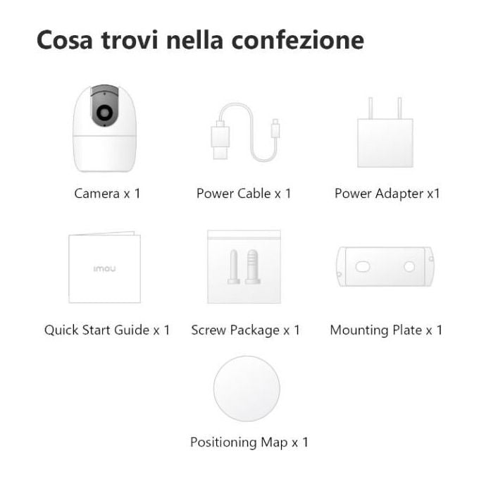 Imou Telecamera Wi-Fi Interno, 1080P Telecamera IP di Sorveglianza, Tracciamento del Movimento con Sirena, Baby Monitor con AI Rilevamento Umano, Audio Bidirezionale and Visione Notturna - A1 2mp 1920x1080p