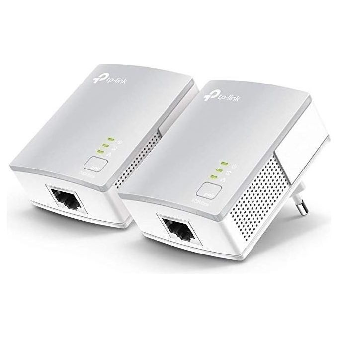 TP-LINK TL-PA4010P KIT AV600 Nano Powerline 600 Mbps Ac con Presa Passante homeplug 2pz