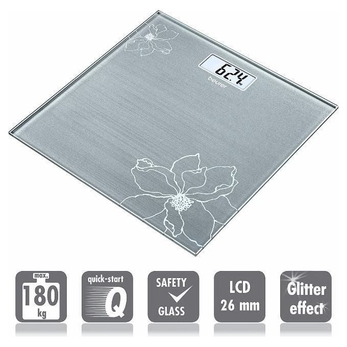 Beurer GS 10 Glitter Bilancia in Vetro