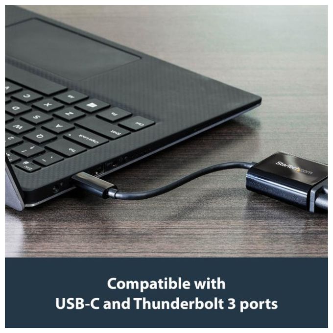 StarTech.com CDP2VGA Adattatore USB-C a VGA Convertitore Video 1080p Risoluzione 1920x1200 Pixel 1 Display Supportato USB 3.2 Gen 1 colore Nero