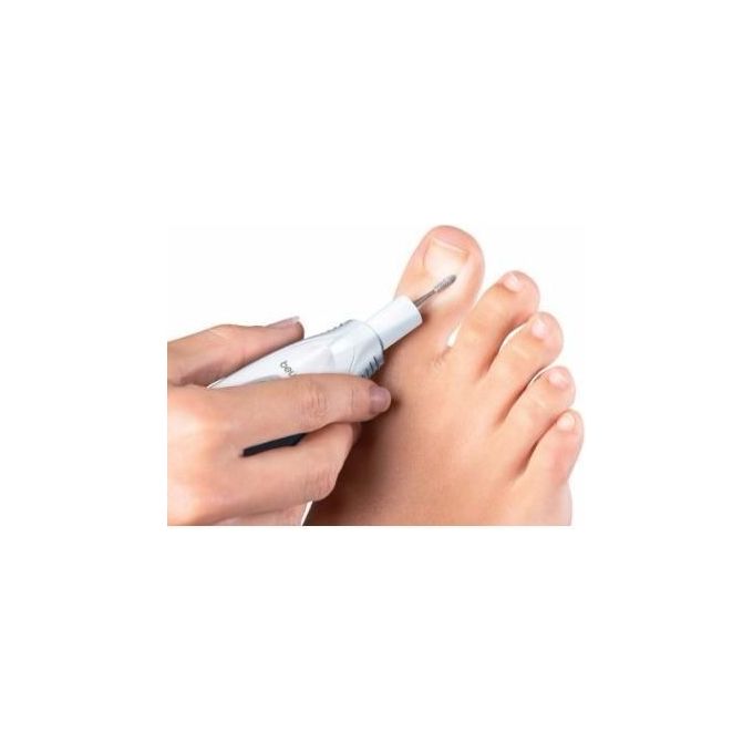 Beurer MP 41 Set per Manicure e Pedicure Fresa per unghie a regolazione continua per manicure e pedicure con 7 accessori e luce a LED