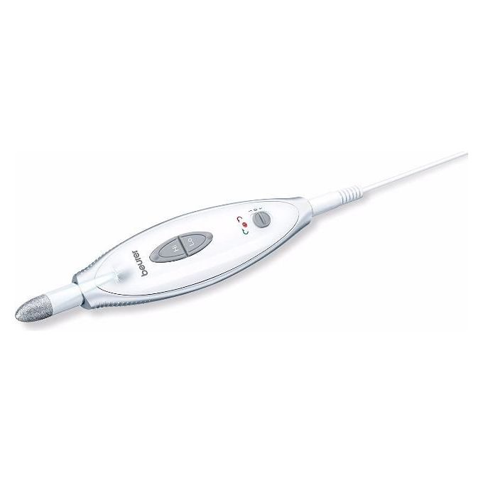 Beurer MP 41 Set per Manicure e Pedicure Fresa per unghie a regolazione continua per manicure e pedicure con 7 accessori e luce a LED