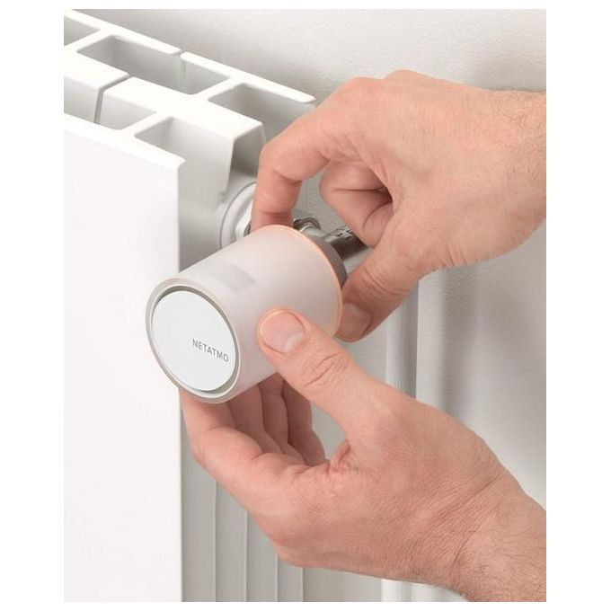 Netatmo Valvola Termostatica Wifi Intelligente, Multicolore, ‎8 x 5.8 x 5.8 cm; 190 grammi