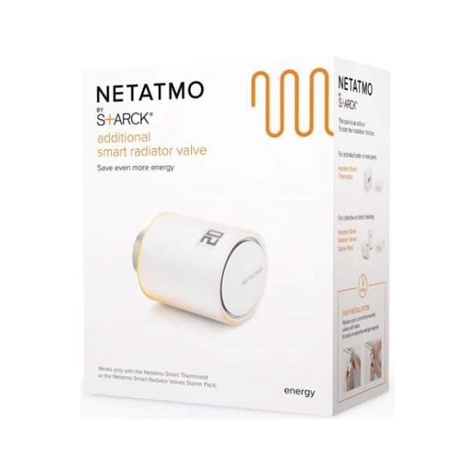 Netatmo Valvola Termostatica Wifi Intelligente, Multicolore, ‎8 x 5.8 x 5.8 cm; 190 grammi
