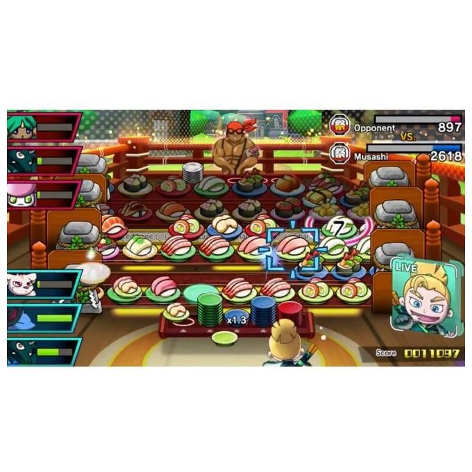 Nintendo 2523449 Sushi Striker: The Way of Sushido, Switch Videogioco Puzzle per Nintendo Switch modalita' multiplayer supporta fino a 2 giocatori online colore Standard