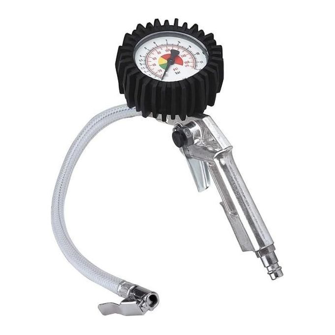 Einhell Set 3 Accessori Aria Compressa Compressore Manometro Pistola Tubo