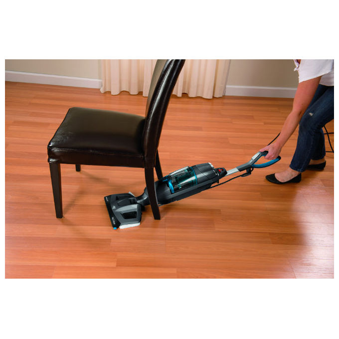 Bissell, Scopa a Vapore 2 in 1, Vac and Steam, 1600W, Blu Titanio Nero
