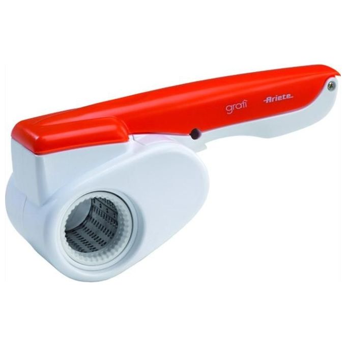 Ariete 440 Gratì Grattugia elettrica senza filo ricaricabile rullo acciaio inox 1500 mAh colore Arancione Bianco