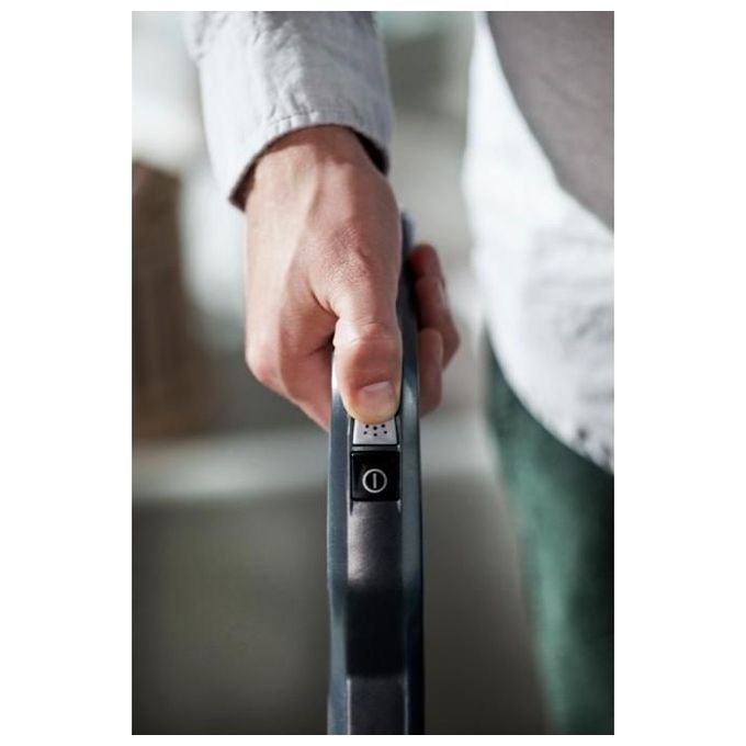 BISSELL 2240N SpinWave Cordless Lavapavimenti Ricaricabile senza Fili Autonomia 20 min Batteria 18 V Pulizia Secco e Bagnato con Panni in Microfibra colore Titanio-Blu