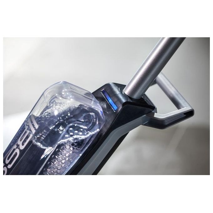 BISSELL 2240N SpinWave Cordless Lavapavimenti Ricaricabile senza Fili Autonomia 20 min Batteria 18 V Pulizia Secco e Bagnato con Panni in Microfibra colore Titanio-Blu